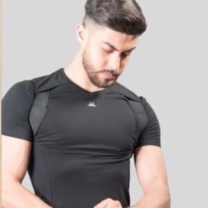 Adrenalease Posture Attire 
Black shirt  Size large